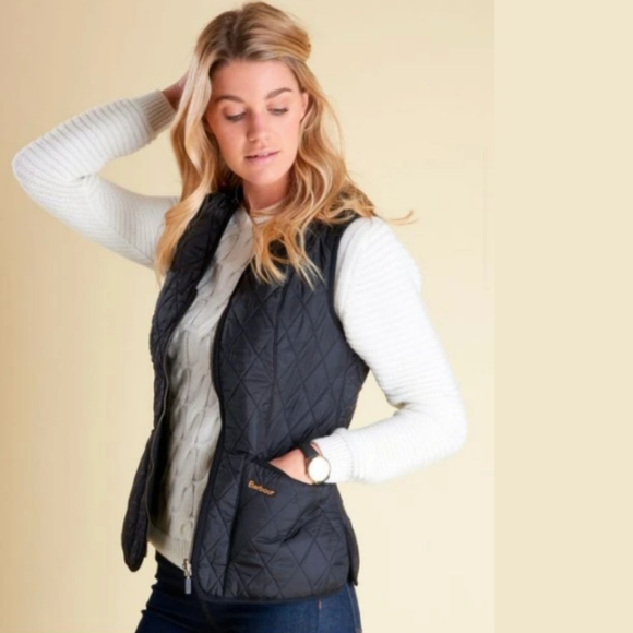 Barbour Betty Liner Interactive  Navy Blue NWT - Picture 2 of 8